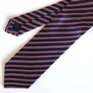 BRIONI Striped Silk Tie 100% Silk Italy